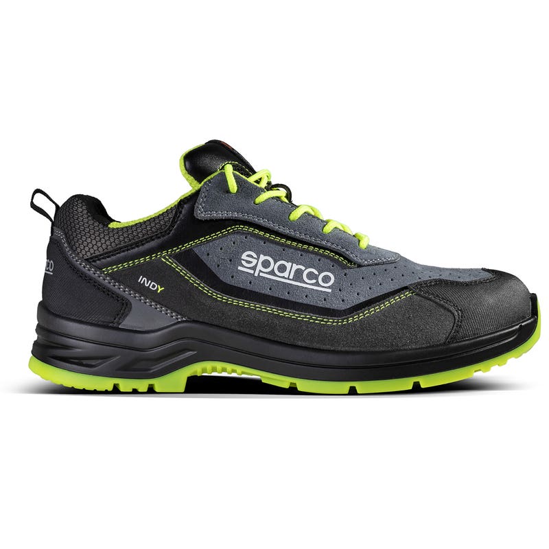 Carica immagine in Galleria Viewer, Scarpe Antinfortunistiche S1PS Sparco Indy Texas ESD SR FO LG Pelle Scamosciata Traforata