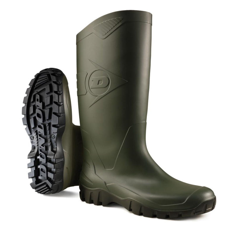 Carica immagine in Galleria Viewer, Stivali da lavoro Dunlop in Gomma PVC Verdi K680011 Impermeabili Ginocchio Caccia Pesca Agricoltura Uomo Donna