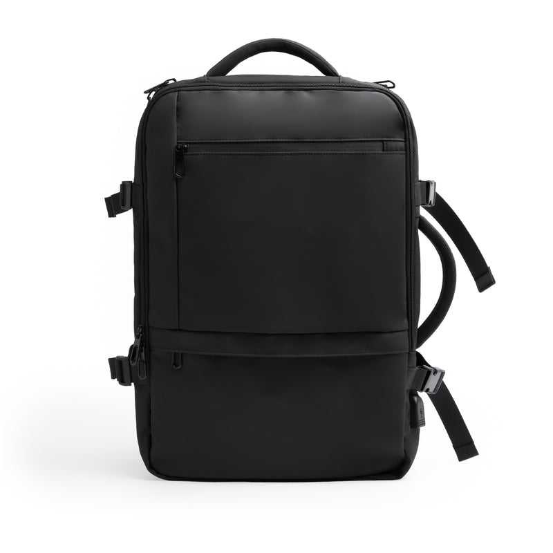 Carica immagine in Galleria Viewer, Zaino Viaggio in Pelle PU Porta PC 17" con USB e Antifurto 40 Litri STAMINA RAYAN MO1549