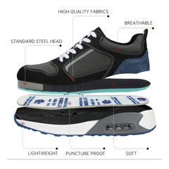 Scarpe Antinfortunistiche Uomo TEAMWORK S1P SRC Sportive Leggere con Puntale in Alluminio e Suola in Kevlar