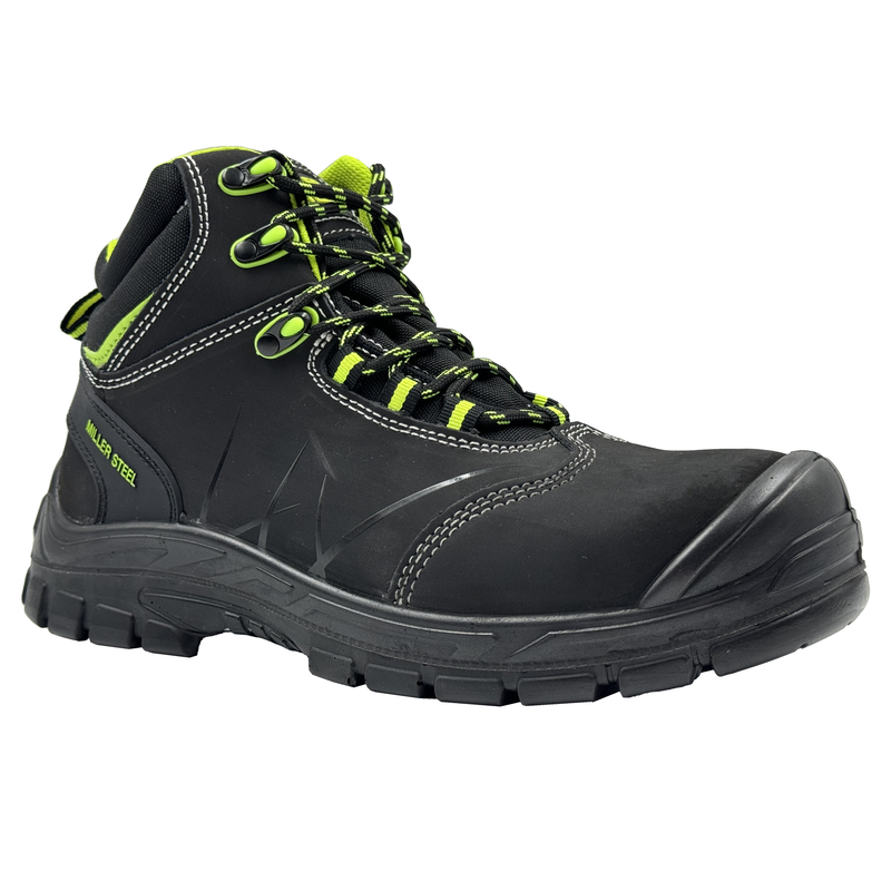 Carica immagine in Galleria Viewer, Scarpe Antinfortunistiche S3 FO SR Miller Steel Alte in Pelle – Puntale Acciaio Antiforo