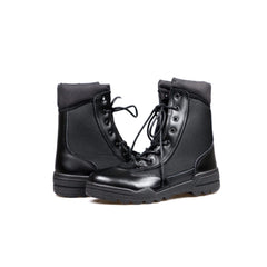 Stivali Anfibi Militari Tattici Neri Leggeri Invernali VanTech Uomo Donna In Pelle Softair Caccia Trekking