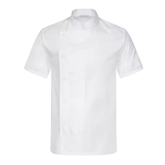 Giacca da Cuoco Uomo Victory Manica Corta Antimacchia No Stiro in Microfibra