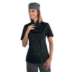 Giacca Chef Donna Isacco – Bottoni a Pressione, Cotone/Poliestere