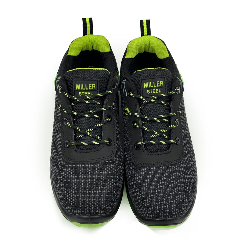 Carica immagine in Galleria Viewer, Scarpe Antinfortunistiche Basse Leggere Miller Steel S1P SRC – Nero Uomo