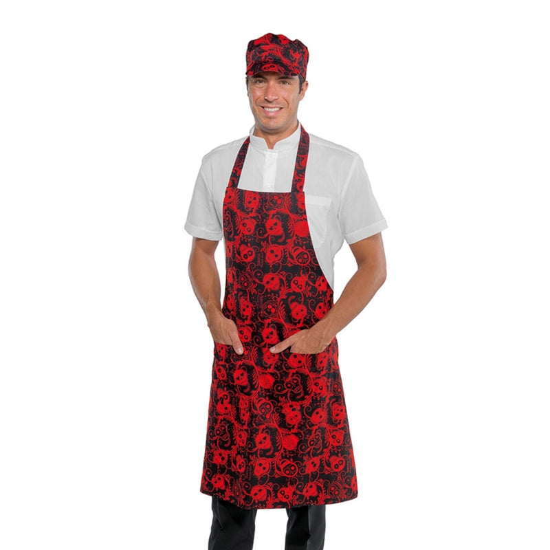 Carica immagine in Galleria Viewer, Grembiule Pettorina Isacco con Tasca Arrotondata – Unisex, Regolabile