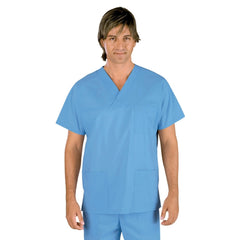 Casacca Unisex Isacco Collo a V – Cotone, Sanitaria, Manica Corta