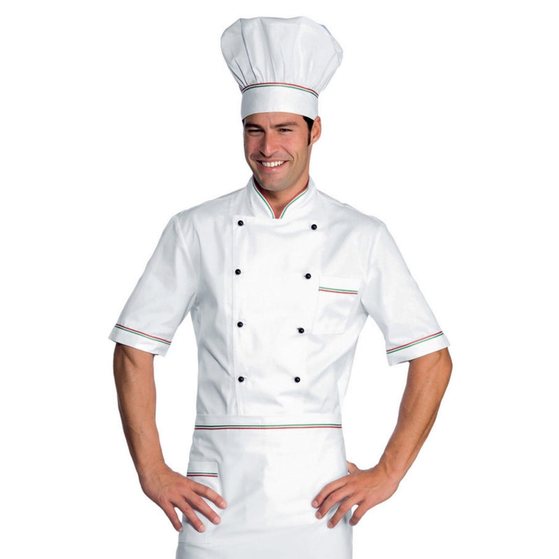 Carica immagine in Galleria Viewer, Giacca Cuoco Unisex Mezza Manica Isacco Alicante