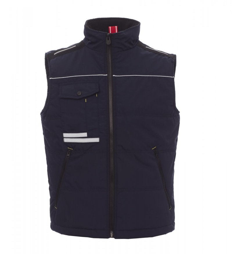Carica immagine in Galleria Viewer, Gilet Uomo Imbottito Multitasche Techno Cotton con Bande Riflettenti Payper Azua 2.0