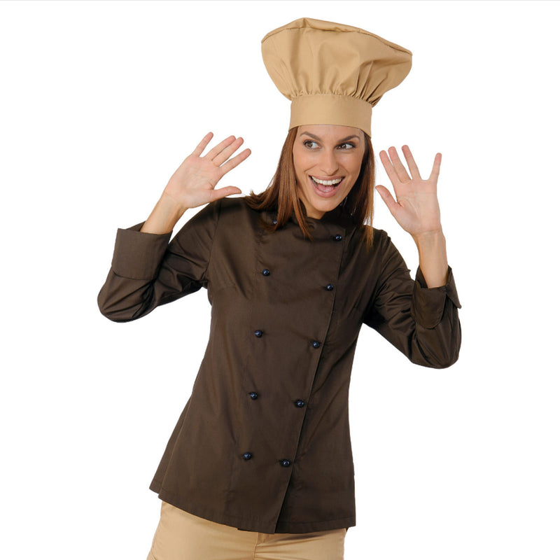Carica immagine in Galleria Viewer, Giacca Chef Lady Isacco Manica Lunga con Bottoni Antipanico
