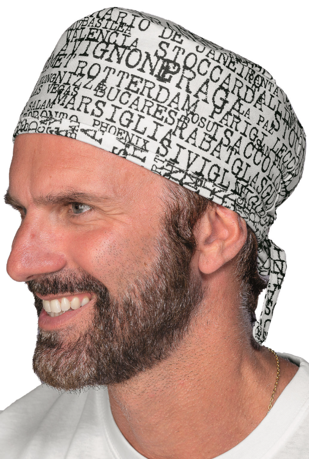 Carica immagine in Galleria Viewer, Bandana Havana Unisex Isacco 100% Cotone per Sanità e Ristorazione