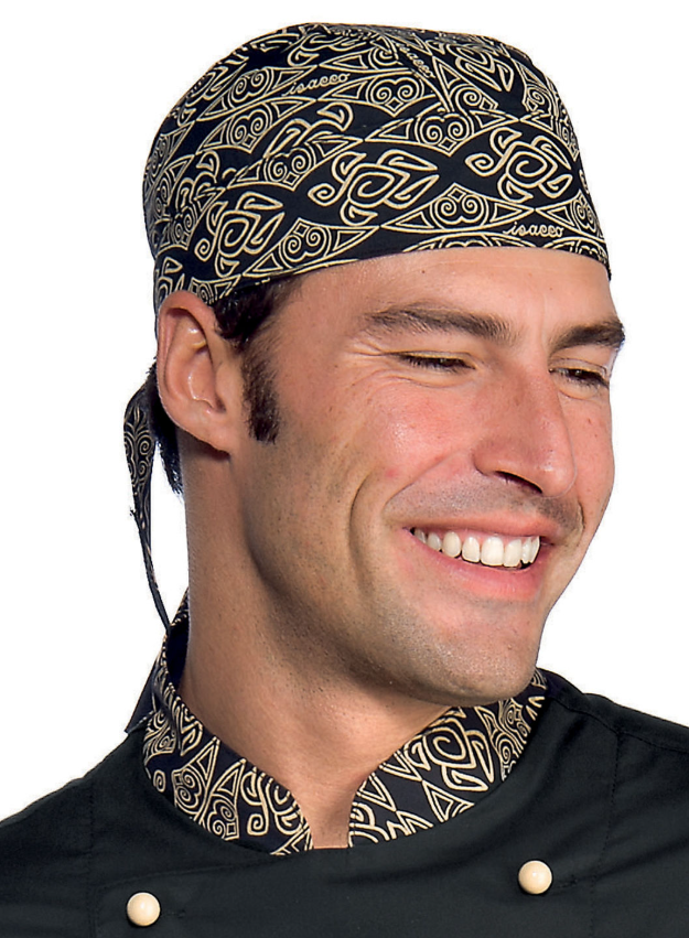 Carica immagine in Galleria Viewer, Bandana Unisex Isacco Regolabile con Lacci per Cucina e Ristorazione