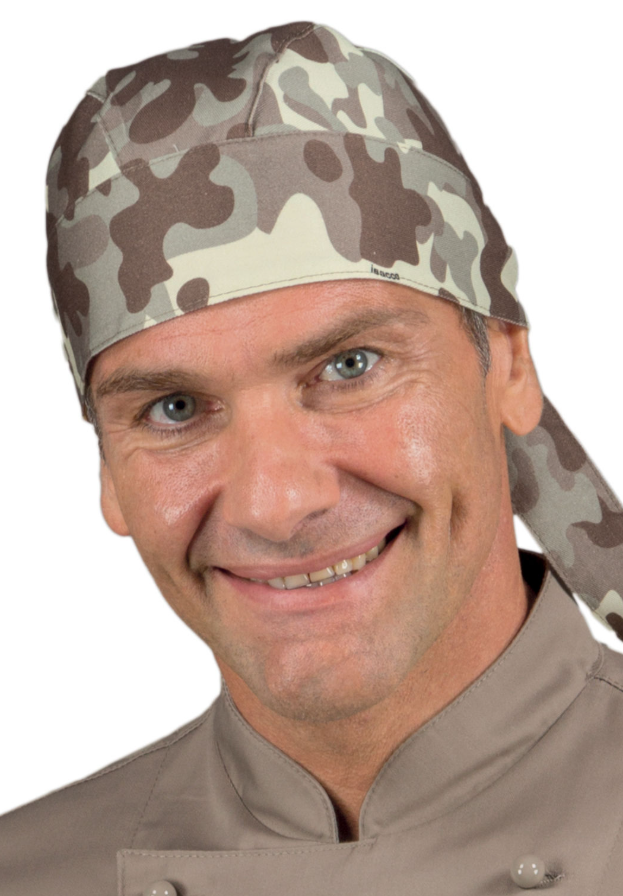 Carica immagine in Galleria Viewer, Bandana Unisex Isacco Regolabile con Lacci per Cucina e Ristorazione