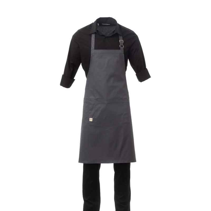 Carica immagine in Galleria Viewer, Grembiule unisex con pettorina regolabile tasca centrale Taglia Unica Personalizzabile Payper Bistrot