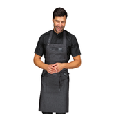 Grembiule con Pettorina Isacco Oregon Unisex – Personalizzabile, Cotone/Poliestere, 3 Tasche