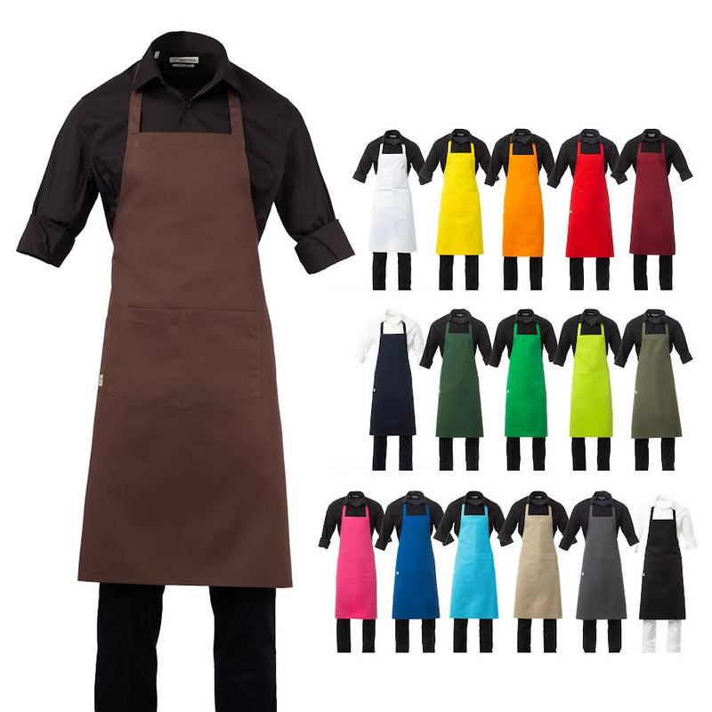 Carica immagine in Galleria Viewer, Grembiule unisex con pettorina tasca doppia policotone Taglia Unica Personalizzabile Payper Boutique