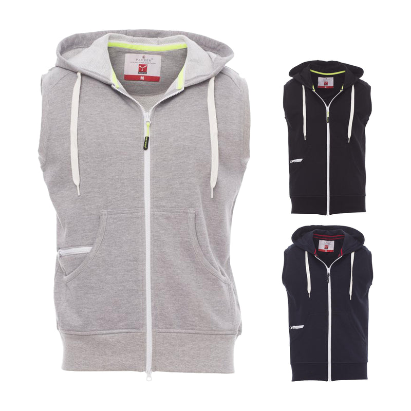 Carica immagine in Galleria Viewer, Gilet Felpato Zip Intera con Cappuccio Payper Boxer+