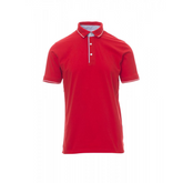 Polo da Uomo TAGLIA-L Manica Corta in Cotone Jersey Payper Cambridge Rosso/Bianco Outlet