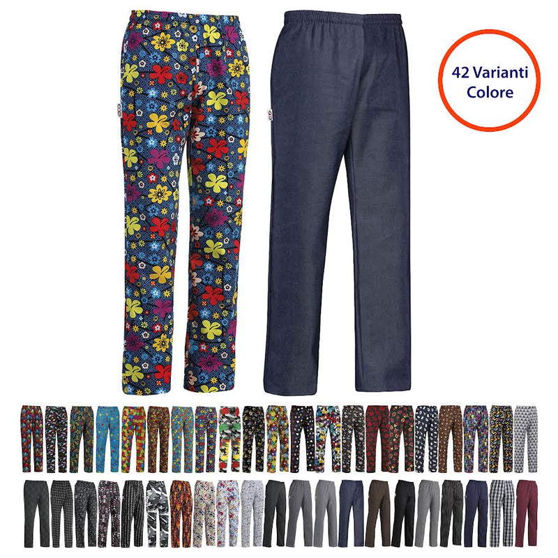 Carica immagine in Galleria Viewer, Pantalone Unisex Coulisse EgoChef Regolabile in Vita con Coulisse