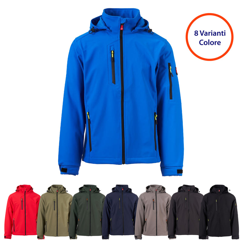 Carica immagine in Galleria Viewer, Giacca Softshell Lavoro Uomo Multistagione Impermeabile Personalizzabile Payper Creek L.I.T.
