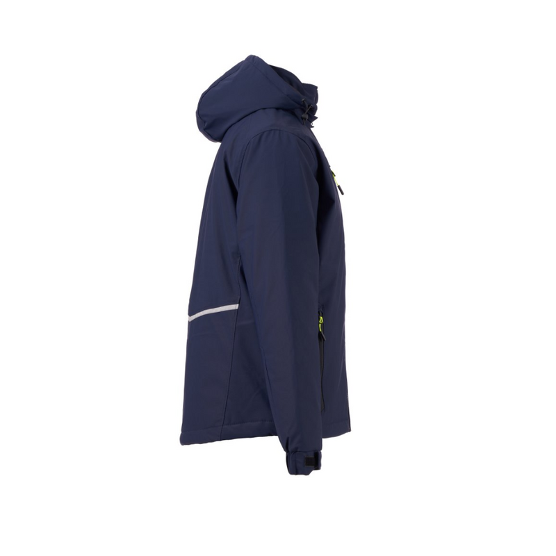 Carica immagine in Galleria Viewer, Giacca Softshell TAGLIA-XL Uomo Imbottita Impermeabile con Cappuccio Payper Creek Lite Pad Blu Navy/Nero Outlet