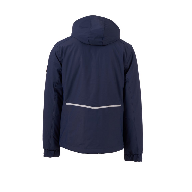 Carica immagine in Galleria Viewer, Giacca Softshell TAGLIA-XL Uomo Imbottita Impermeabile con Cappuccio Payper Creek Lite Pad Blu Navy/Nero Outlet