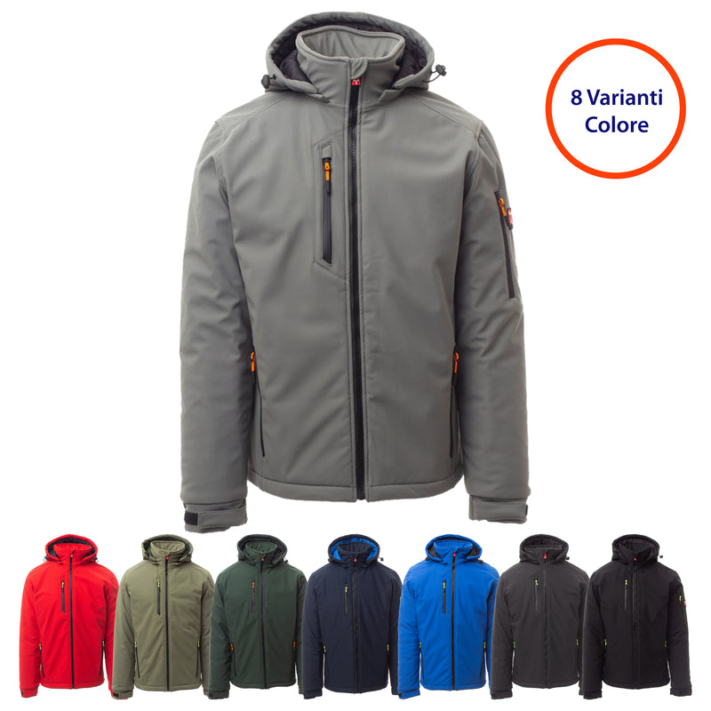 Carica immagine in Galleria Viewer, Giubbotto Giacca Uomo Imbottito Soft shell Invernale da lavoro Payper Creek Pad Personalizzabile