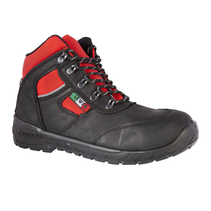 Carica immagine in Galleria Viewer, Scarpe Antinfortunistiche da Lavoro Alte Lewer CR1 S3 – Croce Rossa Uomo Donna