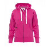 Felpa Donna TAGLIA-XL Zip Intera Cappuccio Cotone Payper Dallas+Lady Fucsia Outlet