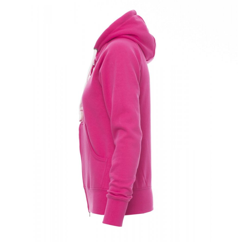 Carica immagine in Galleria Viewer, Felpa Donna TAGLIA-XL Zip Intera con Cappuccio Payper Dallas+ Lady Fucsia Outlet