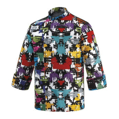 Giacca da Cuoco Unisex Manica Lunga Egochef Fantasy Cotone