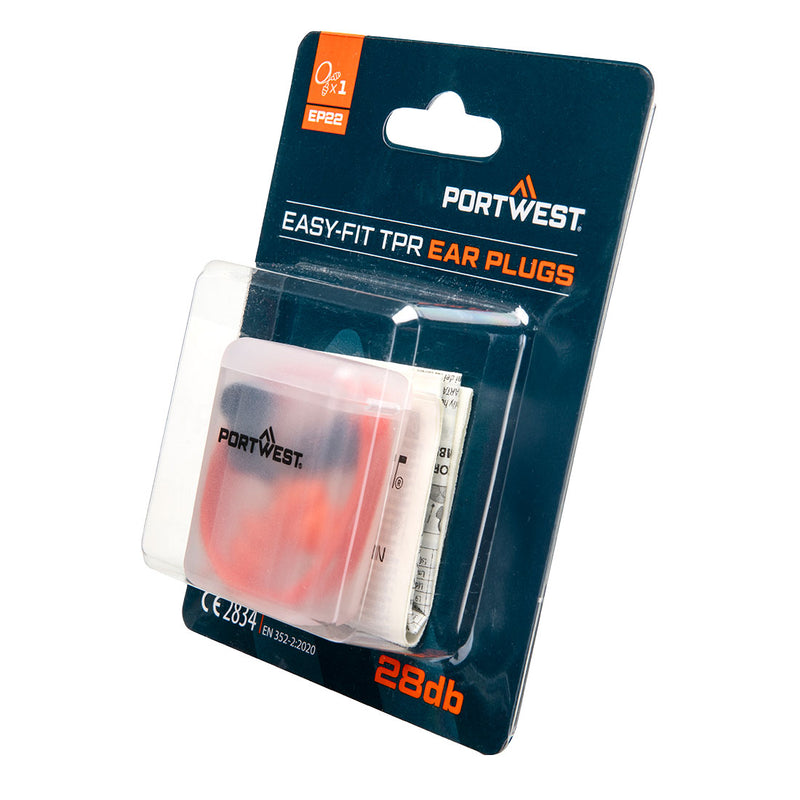 Carica immagine in Galleria Viewer, Tappi Antirumore Portwest EP22 Riutilizzabili con Cordino SNR 28 dB