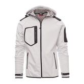 Giubbotto TAGLIA-L Soft shell Impermeabile con Cappuccio Tasche Payper Extreme Bianco/Nero Outlet