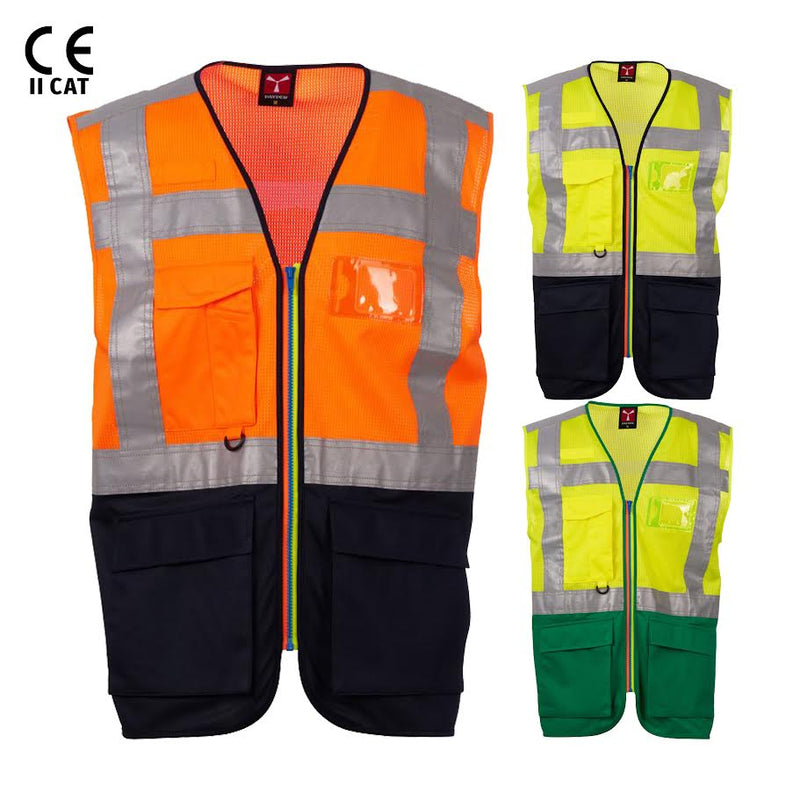 Carica immagine in Galleria Viewer, Gilet Alta Visibilità Unisex Traspirante Multitasche Payper Extrovert Mesh