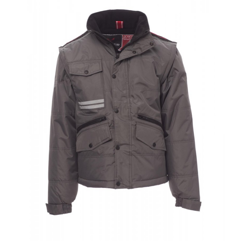 Carica immagine in Galleria Viewer, Giubbotto con Maniche Staccabili Uomo con Cappuccio Invernale Impermeabile Payper Fighter 2.0