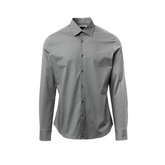 Camicia TAGLIA-40 da Uomo Slim Fit in Cotone Stretch Payper Florentia Grigio Chiaro Outlet