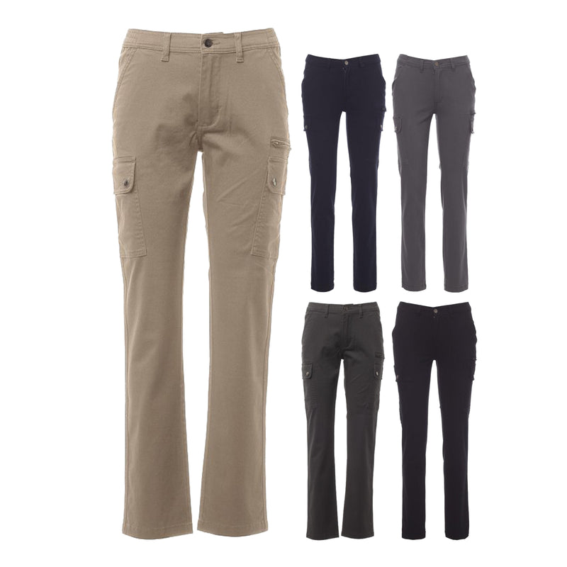 Carica immagine in Galleria Viewer, Pantaloni da Lavoro Donna Multistagione Tasche Multiple Payper Forest Lady Stretch