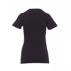 T-Shirt Donna TAGLIA-S Sfiancata Girocollo in Cotone Jersey Neutra Payper Free Lady Nero Outlet