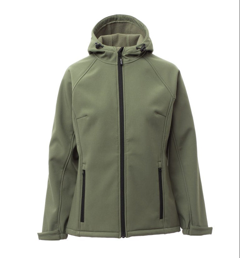 Carica immagine in Galleria Viewer, Giubbotto Soft Shell Donna Invernale Cappuccio Impermeabile Payper Gale Lady