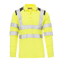 Polo da lavoro Bicolore Alta Visibilità Uomo con Bande Riflettenti Payper Guard+Winter