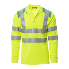 Polo da lavoro Bicolore Alta Visibilità Uomo con Bande Riflettenti Payper Guard+Winter