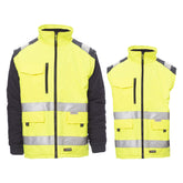 Giubbotto Bicolore TAGLIA-M in Alta Visibilità da Lavoro Invernale Payper Hiway Giallo Fluo/Blu Navy Outlet