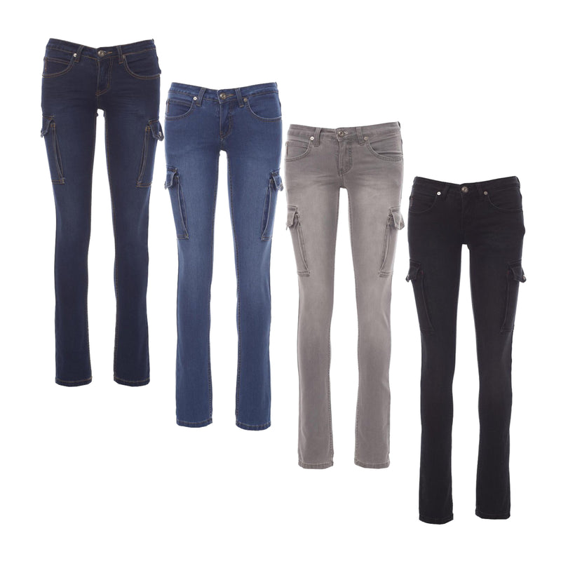 Carica immagine in Galleria Viewer, Pantalone Jeans Donna Stretch Multitasche Slim Payper Hummer Lady