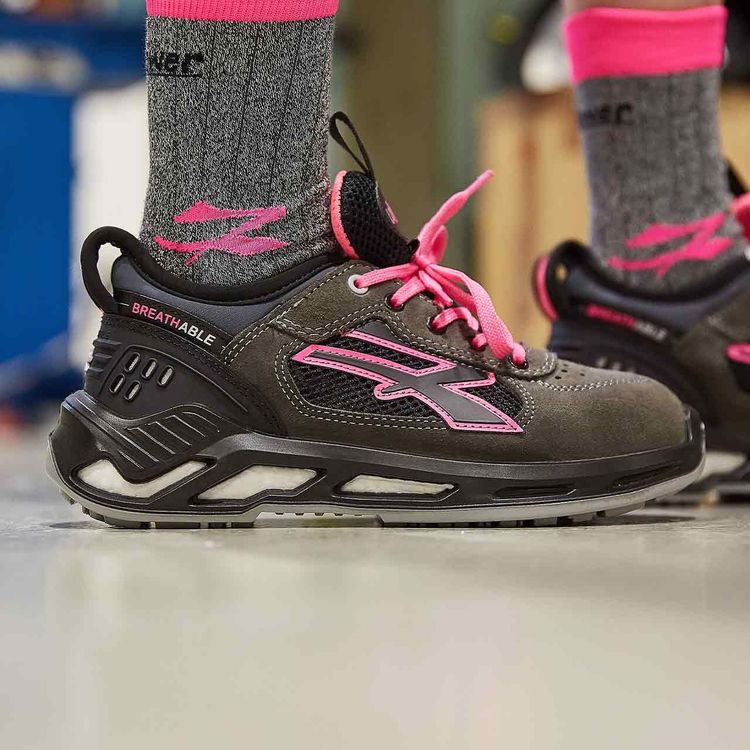 Carica immagine in Galleria Viewer, Scarpe antinfortunistiche basse leggere traspiranti donna S1PS U-Power Kate