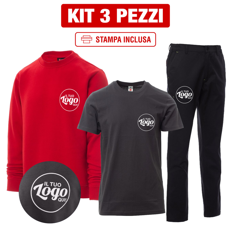 Carica immagine in Galleria Viewer, Kit Payper Essential 3 Pezzi Personalizzato – T-Shirt Print, Felpa New Orleans e Pantalone Engine