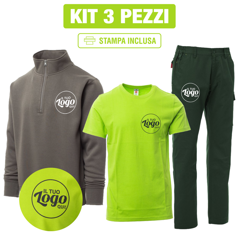 Carica immagine in Galleria Viewer, Kit Payper Utility 3 Pezzi Personalizzato – T-Shirt Print, Felpa Carson e Pantalone Power