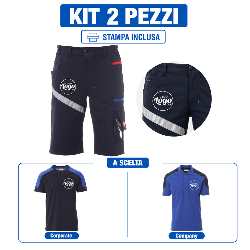 Carica immagine in Galleria Viewer, Kit Payper Summer Next 4W 2 Pezzi Personalizzato – T-Shirt o Polo a Scelta e Bermuda