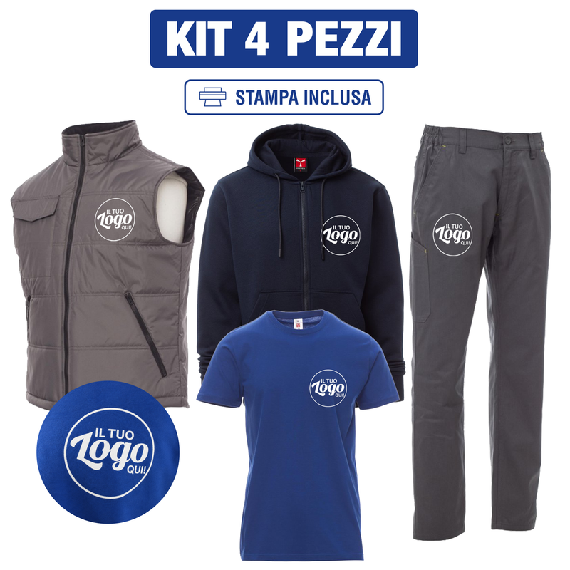 Carica immagine in Galleria Viewer, Kit Payper Urban 4 Pezzi Personalizzato – Gilet Star, T-Shirt Print, Felpa Pontiac e Pantalone Engine