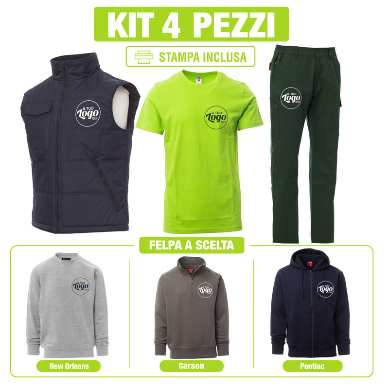 Carica immagine in Galleria Viewer, Kit Payper Urban Power Pro 4 Pezzi Personalizzato – Gilet Star, T-Shirt Print, Felpa a Scelta e Pantalone Power