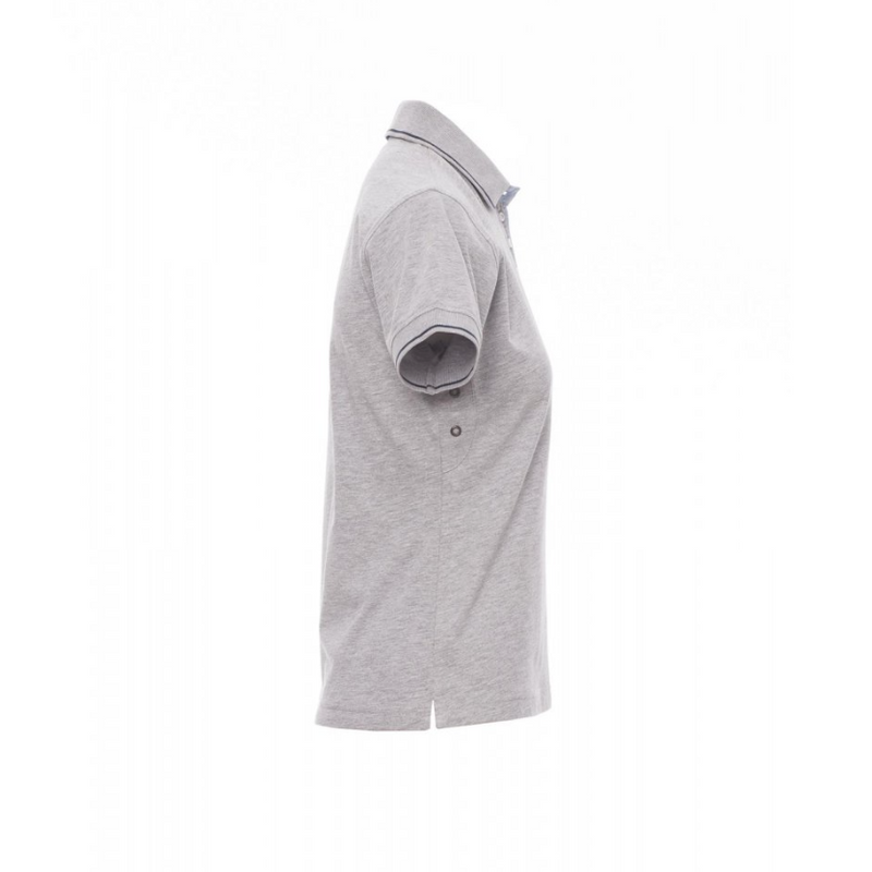 Carica immagine in Galleria Viewer, Polo Donna TAGLIA-M Donna Sfiancata Fashion Oxford Payper Leeds Grigio Melange/Blu Navy Outlet